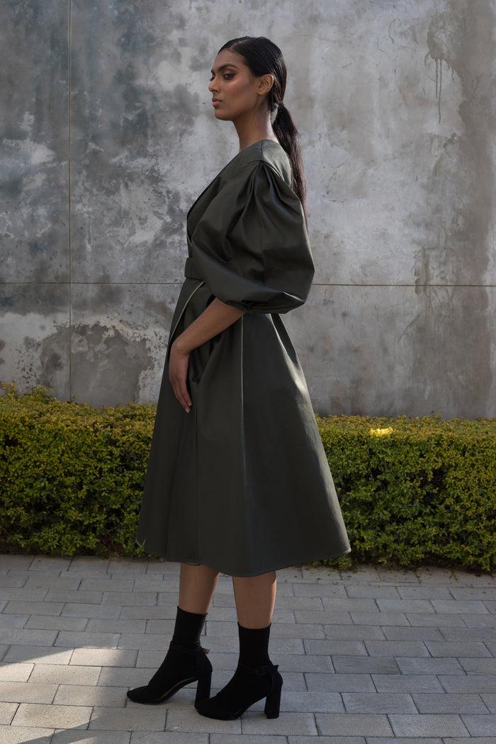 Erre Spring 2022 - Olive Protean Coat Dress