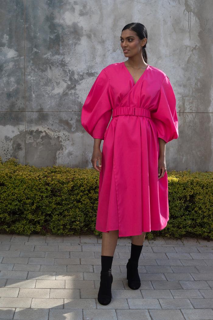 erre Spring 2022 - Pink Protean Coat Dress