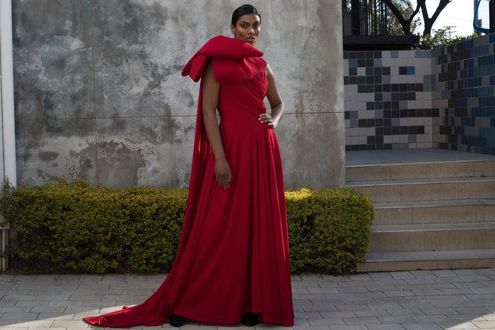 Erre Spring 2022 - Red Double Bow Dress