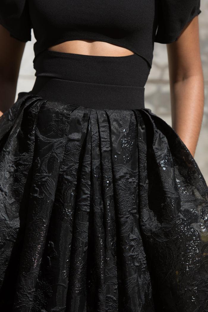 Erre The Brocade Angle Skirt