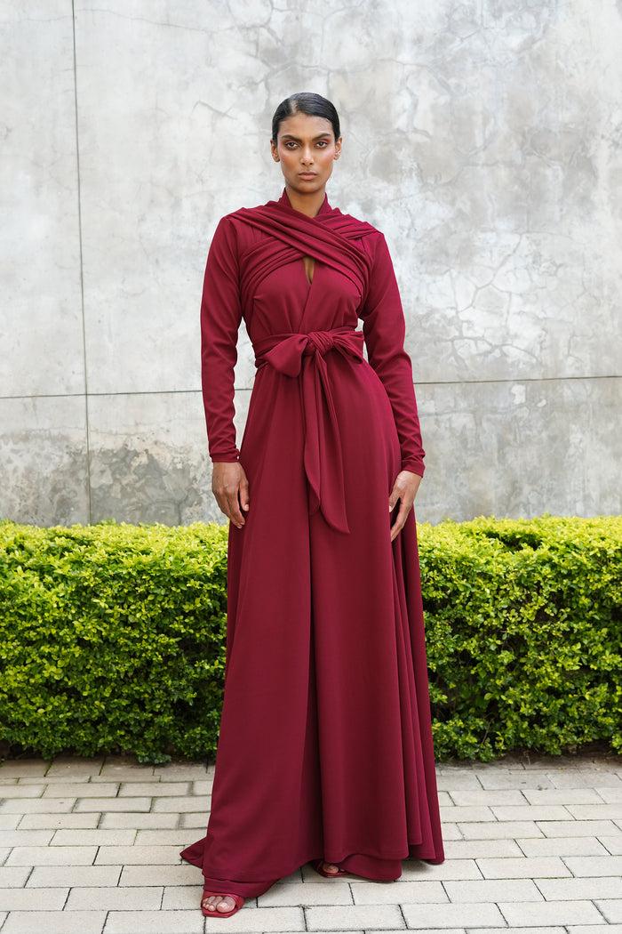 Erre The Circulate Dress - Wine