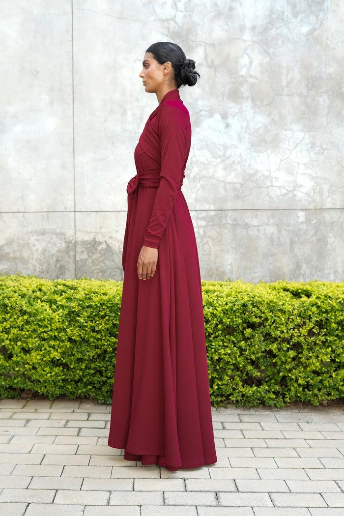 Erre The Circulate Dress - Wine