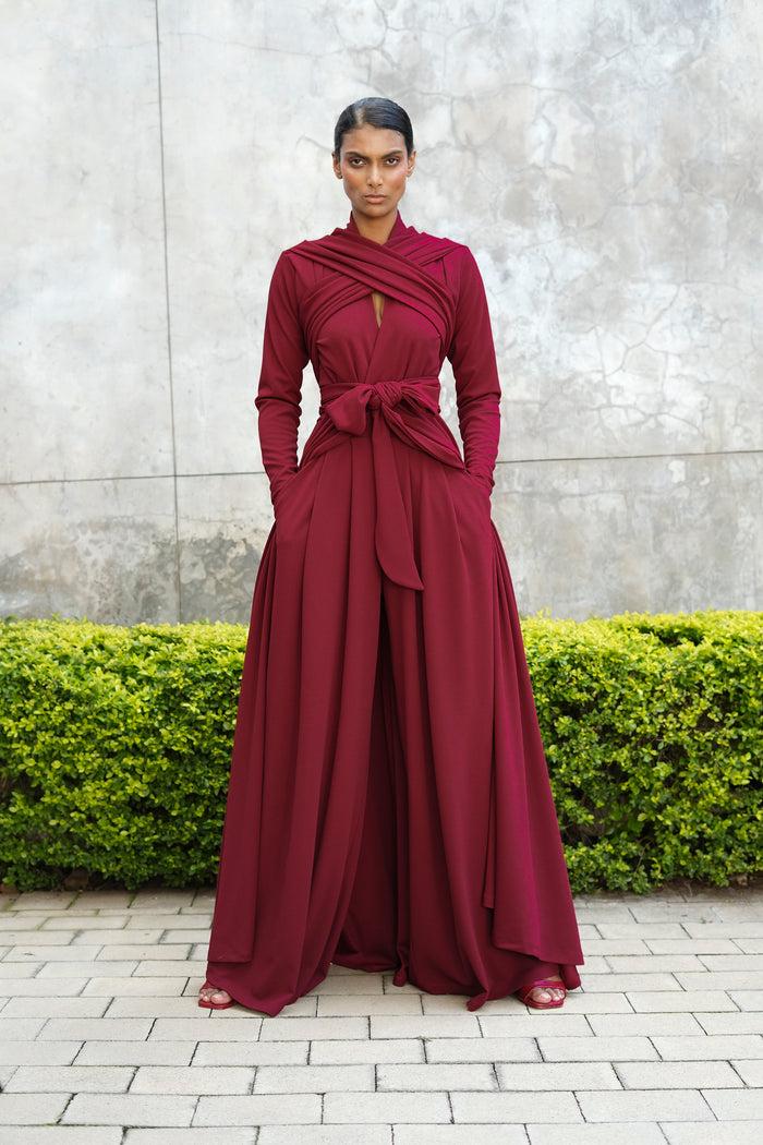 erre The Circulate Dress - Wine