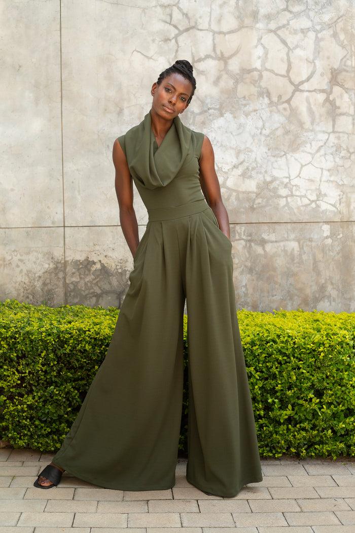 erre The Cowl top- Olive