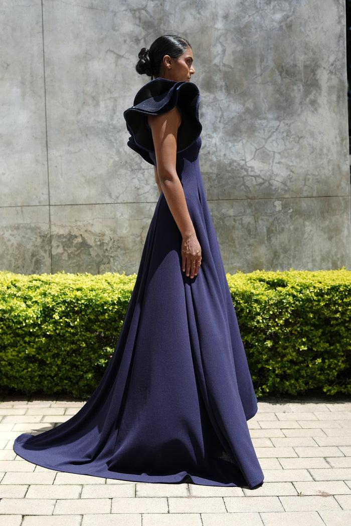 Erre The Crystalline Dress -Navy