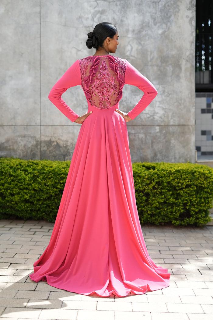 Erre The Florescence Dress- Hot Pink