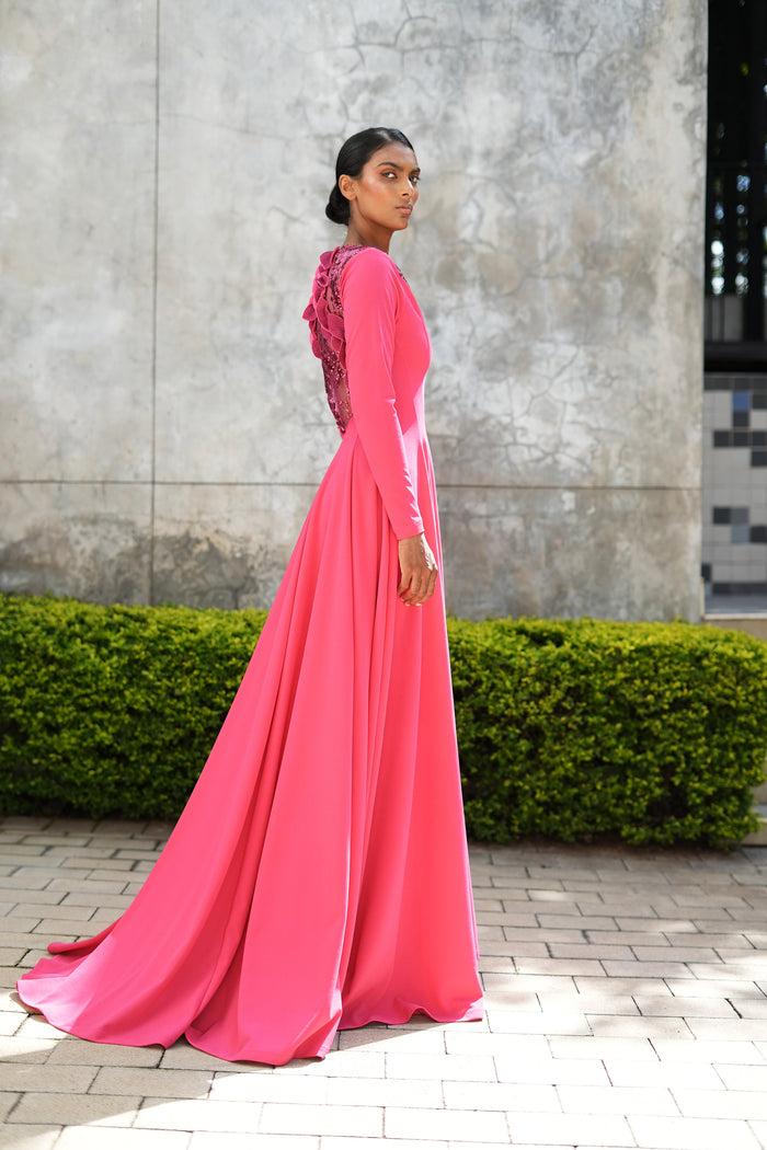 Erre The Florescence Dress- Hot Pink