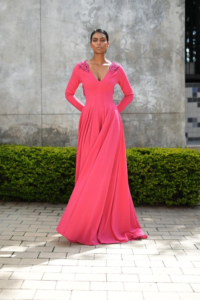 Erre The Florescence Dress- Hot Pink