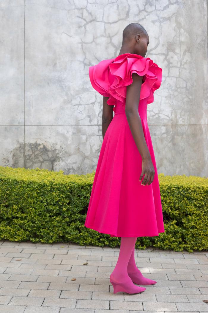 Erre The FLOUNCE Dress - Pink