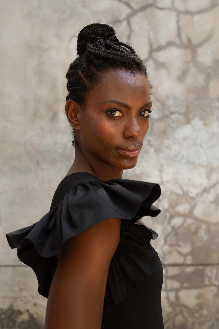 Erre The Frill Top - Black