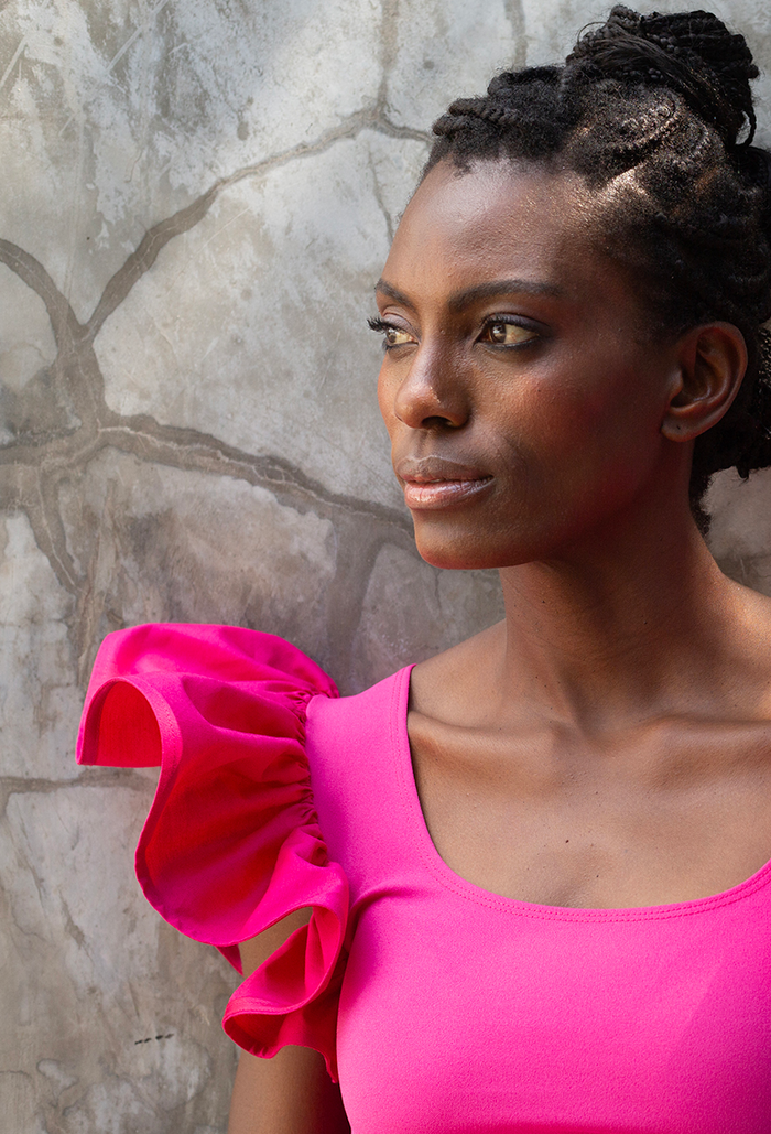 Erre The Frill Top - Pink