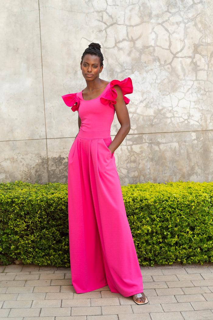 Erre The Frill Top - Pink