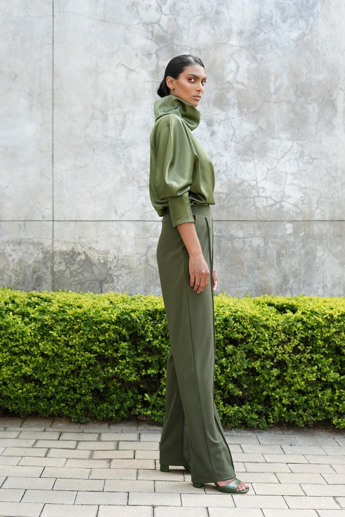 Erre The La Niña Top - Olive Green