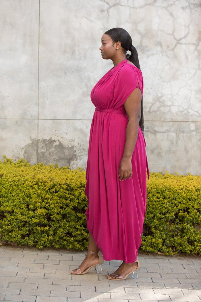 Erre The Multiway Myri Dress Fuchsia Pink