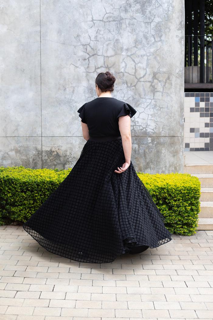 Erre The Network Maxi Skirt - Black