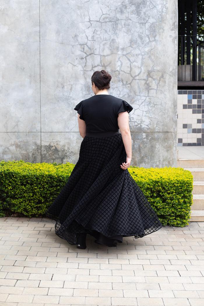 Erre The Network Maxi Skirt - Black