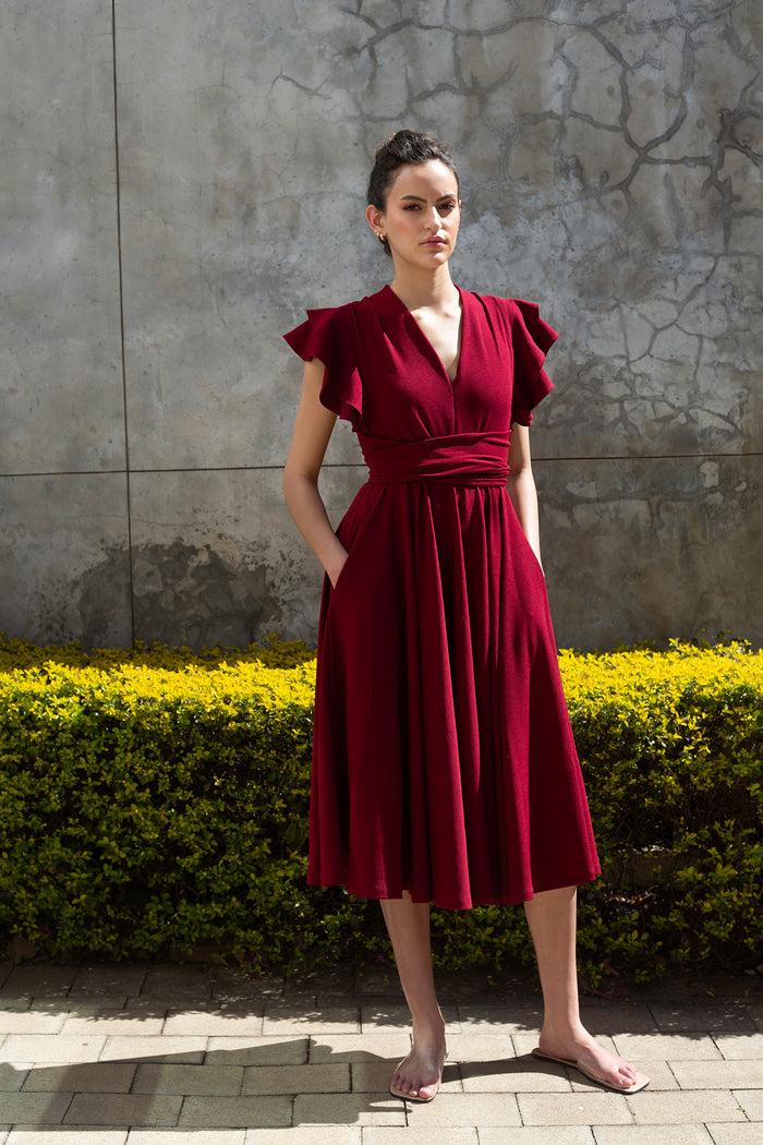 erre The Riparian Dress - Wine