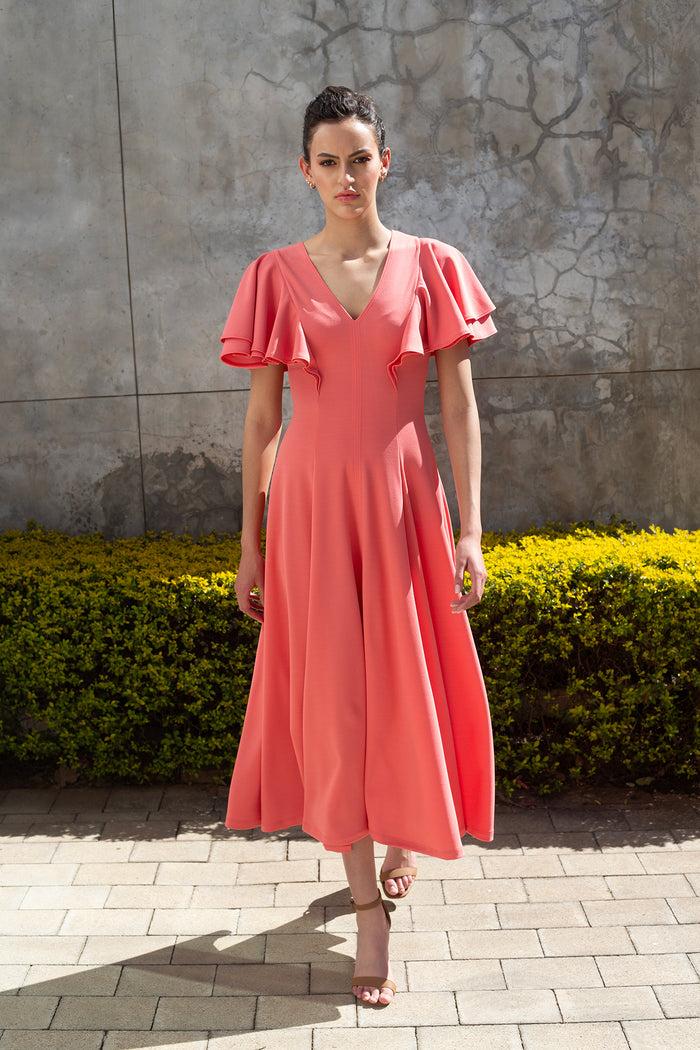 Erre The Ripple Dress - Rose Quartz