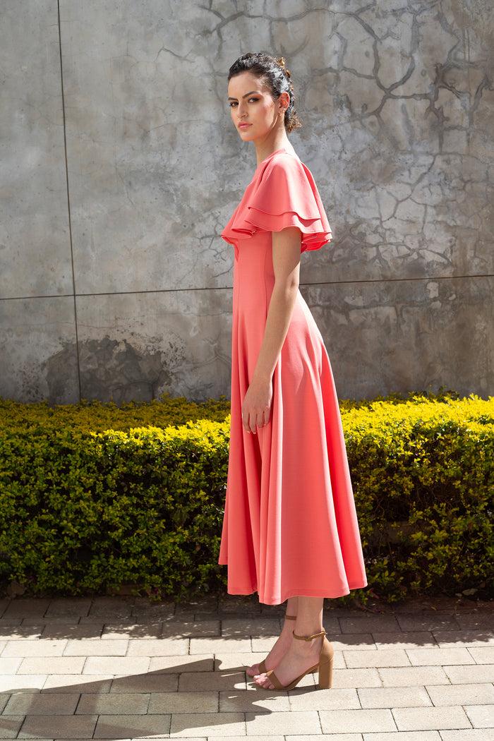 Erre The Ripple Dress - Rose Quartz