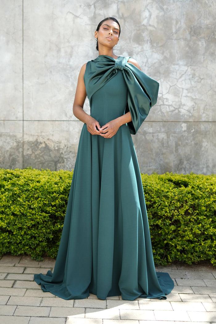 Erre The Spillway Evening Dress - Emerald Green
