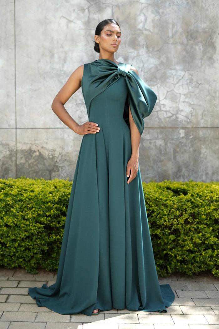 Erre The Spillway Evening Dress - Emerald Green