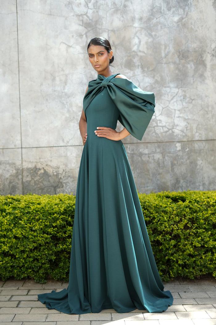 Erre The Spillway Evening Dress - Emerald Green