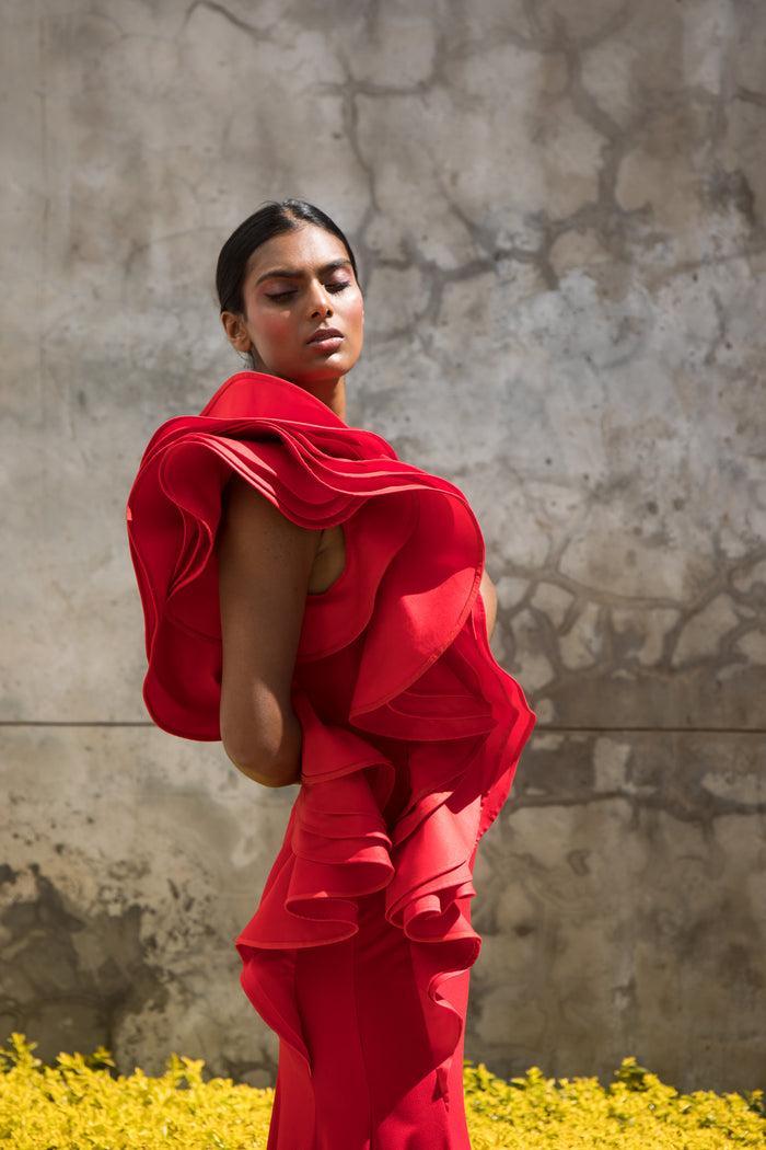 Erre The Spiral Evening Dress