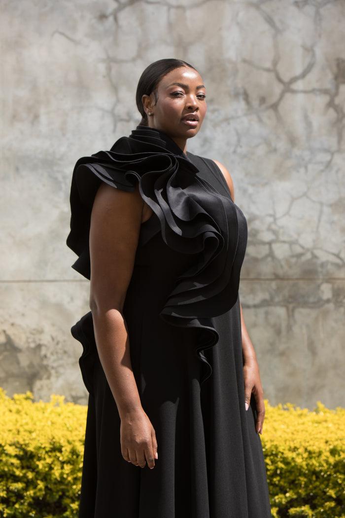 Erre The Spiral Evening Dress Fit & Flare