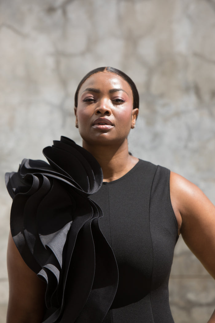 erre The Spiral Evening Dress Fit & Flare