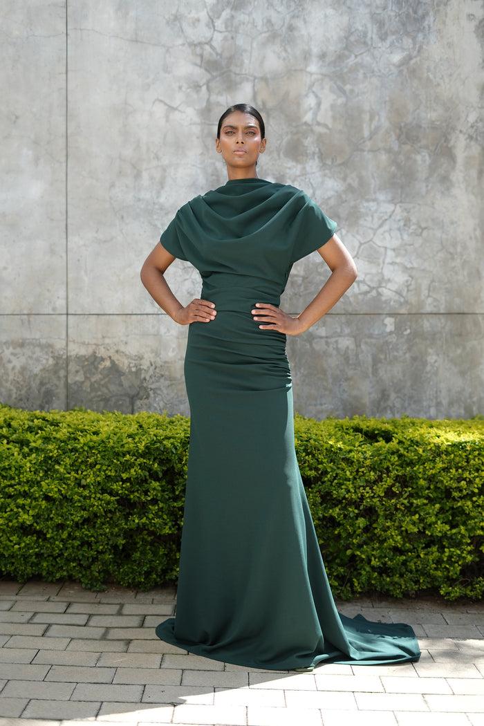Erre The Terrarium Dress- Emerald Green