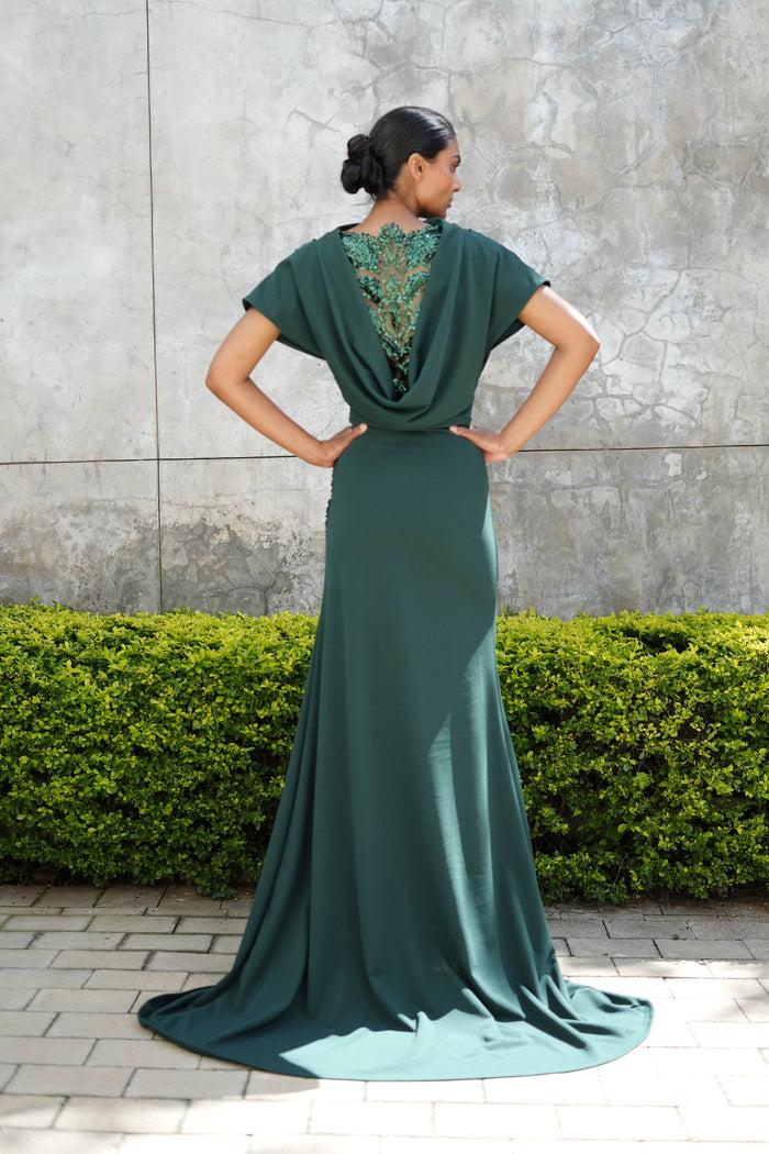 Erre The Terrarium Dress- Emerald Green