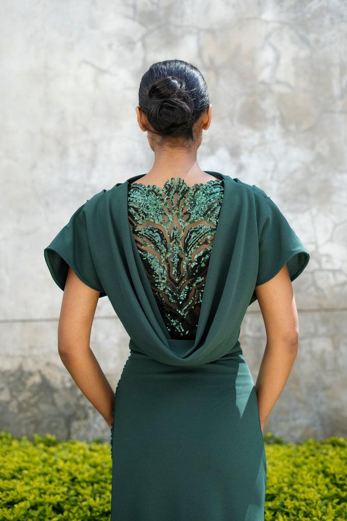 erre The Terrarium Dress- Emerald Green