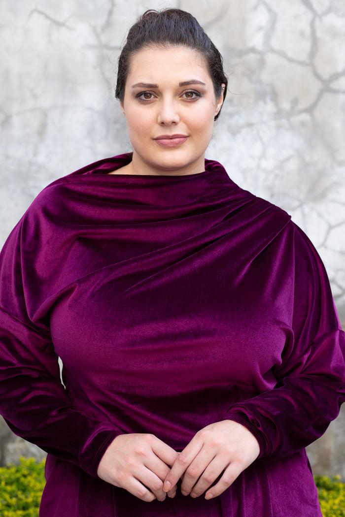 erre The Velvet Drape Top - Grape