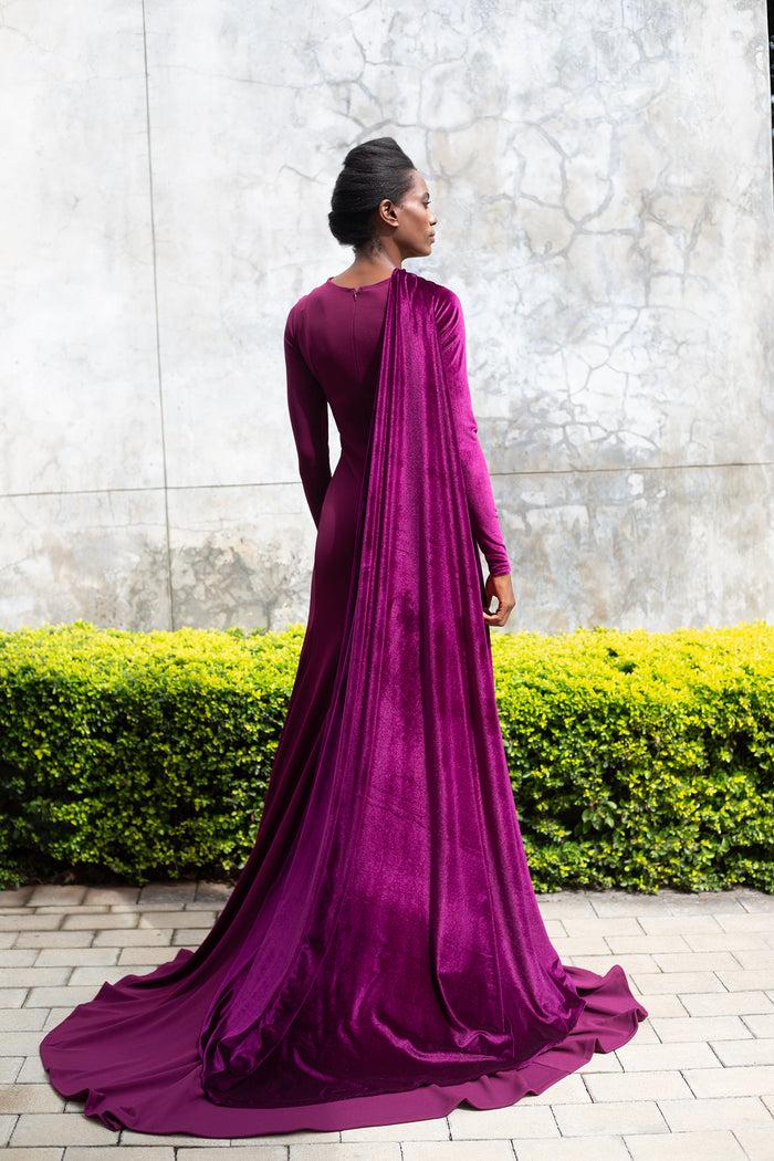 Erre The Velvet Empress Dress - Grape
