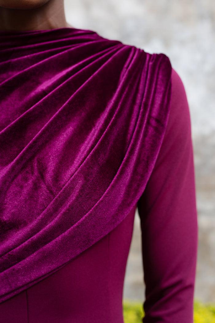 Erre The Velvet Empress Dress - Grape