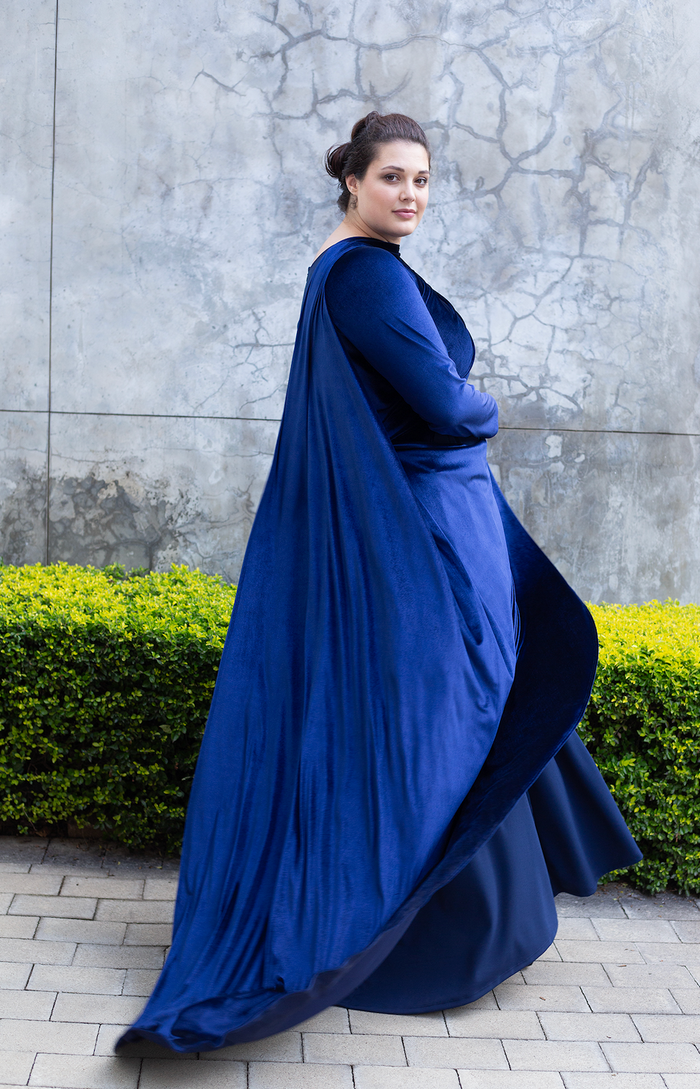erre The Velvet Empress Dress - Imperial Blue