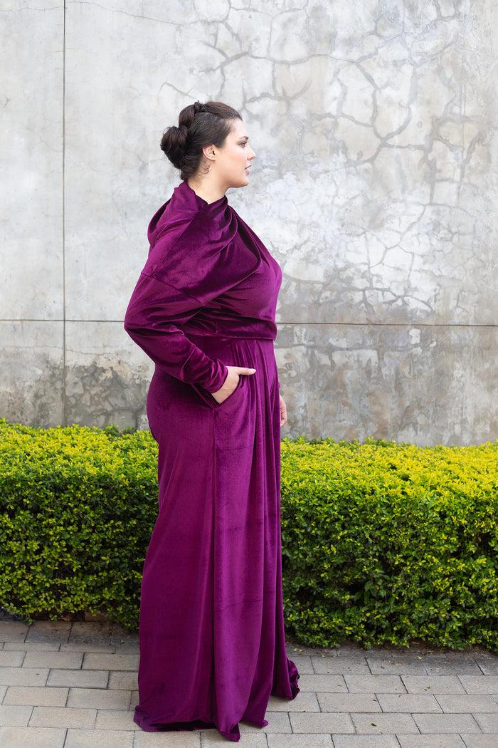 Erre The Velvet Stride Pants - Grape