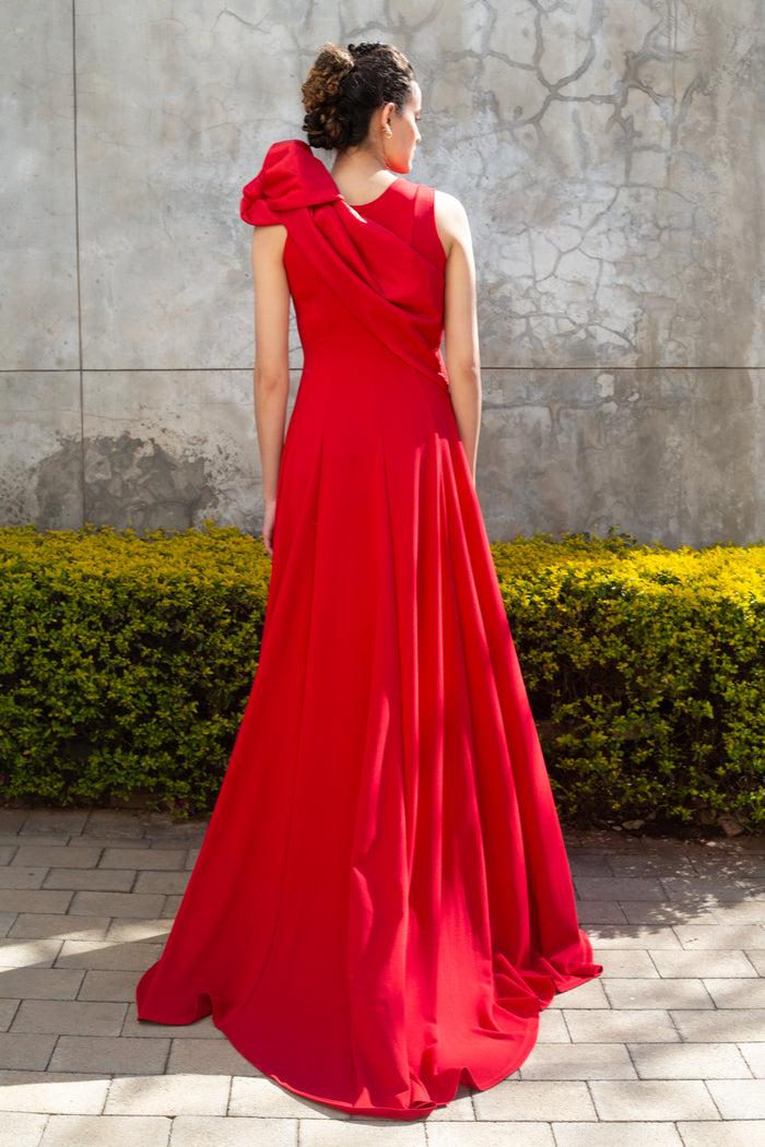 Erre The Vortex Dress - Red