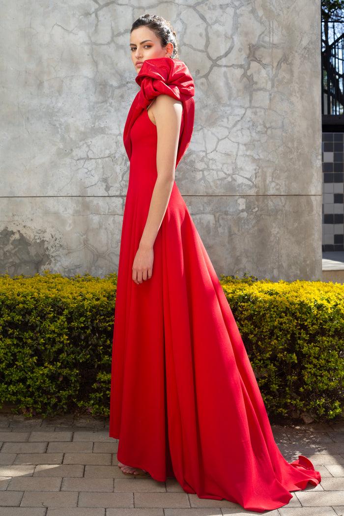 erre The Vortex Dress - Red