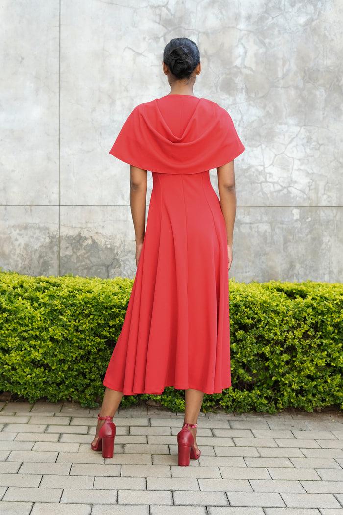 Erre The Whirlwind Flare Dress - Red