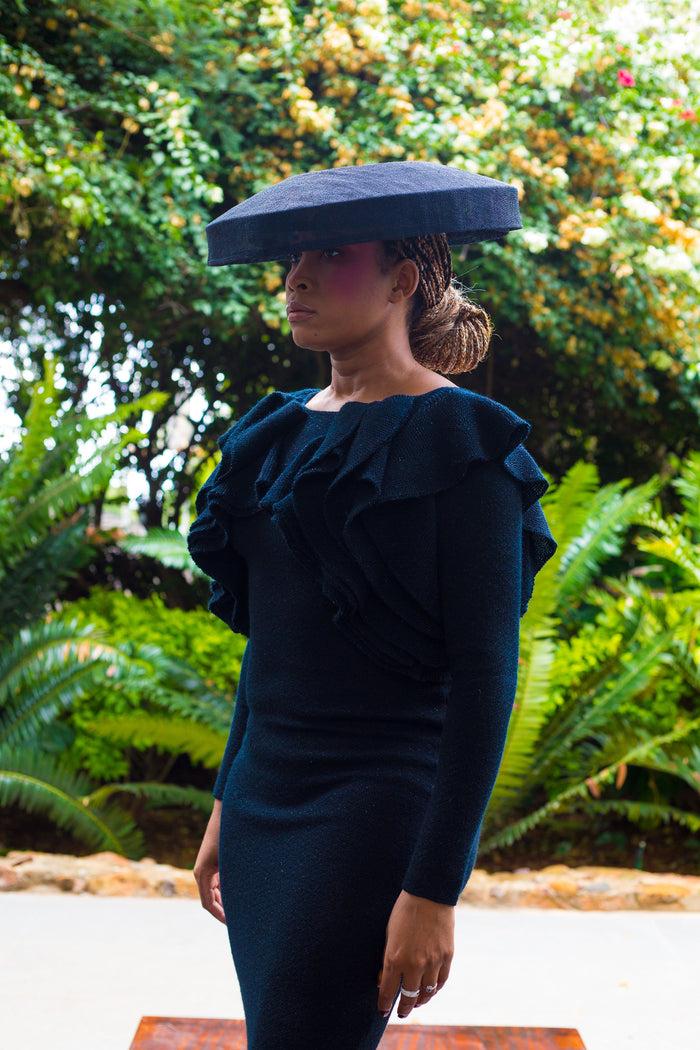 Erre Winter 2022 - Look 15 Canna Mohair Pencil Dress