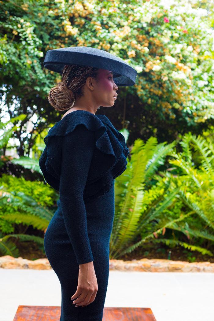 Erre Winter 2022 - Look 15 Canna Mohair Pencil Dress