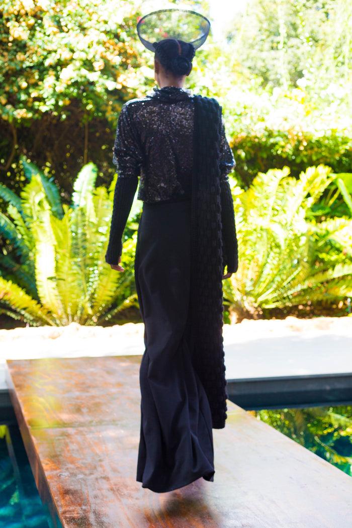 Erre Winter 2022 - Look 17 Ixia Sequin Drape Top