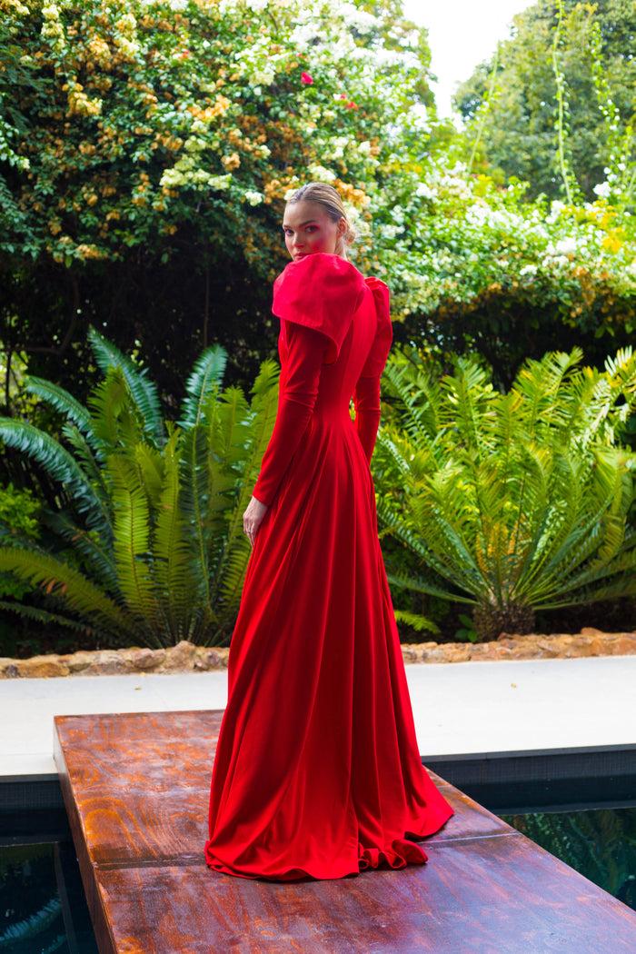 Erre Winter 2022 - Look 3 Tulip Sleeve Evening Dress