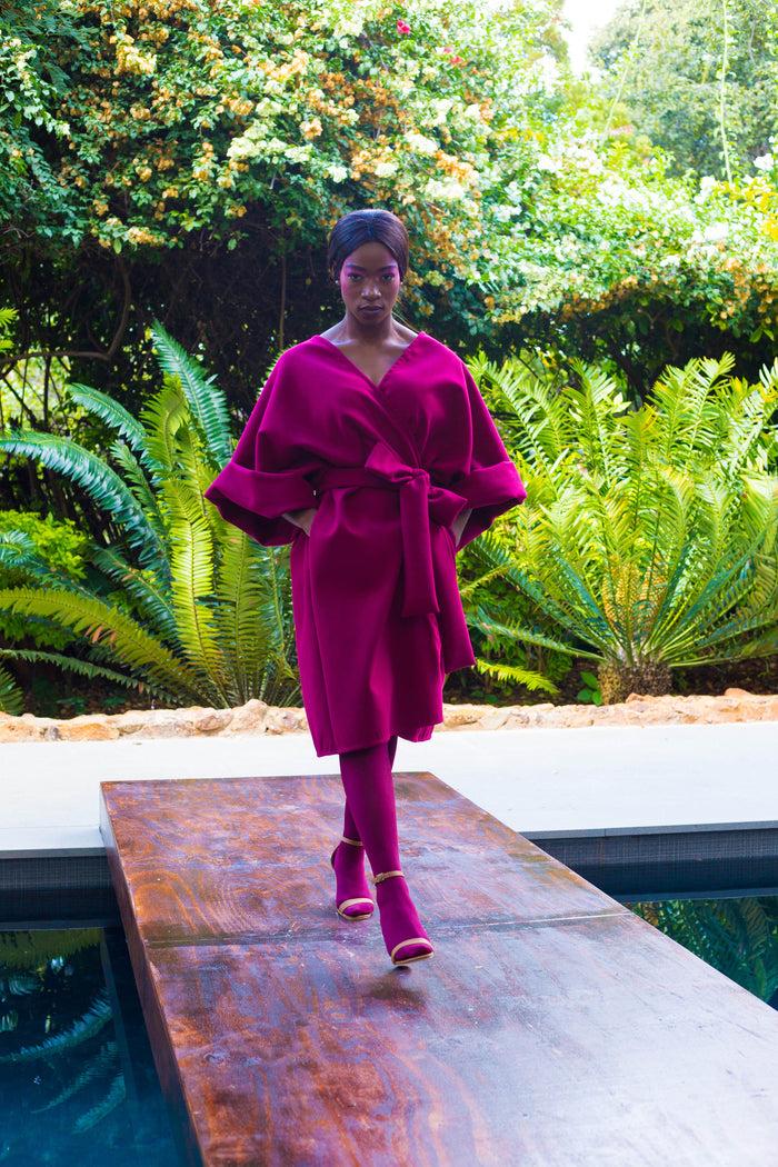 erre Winter 2022 - Look 5 Banksia Melton Coat Dress