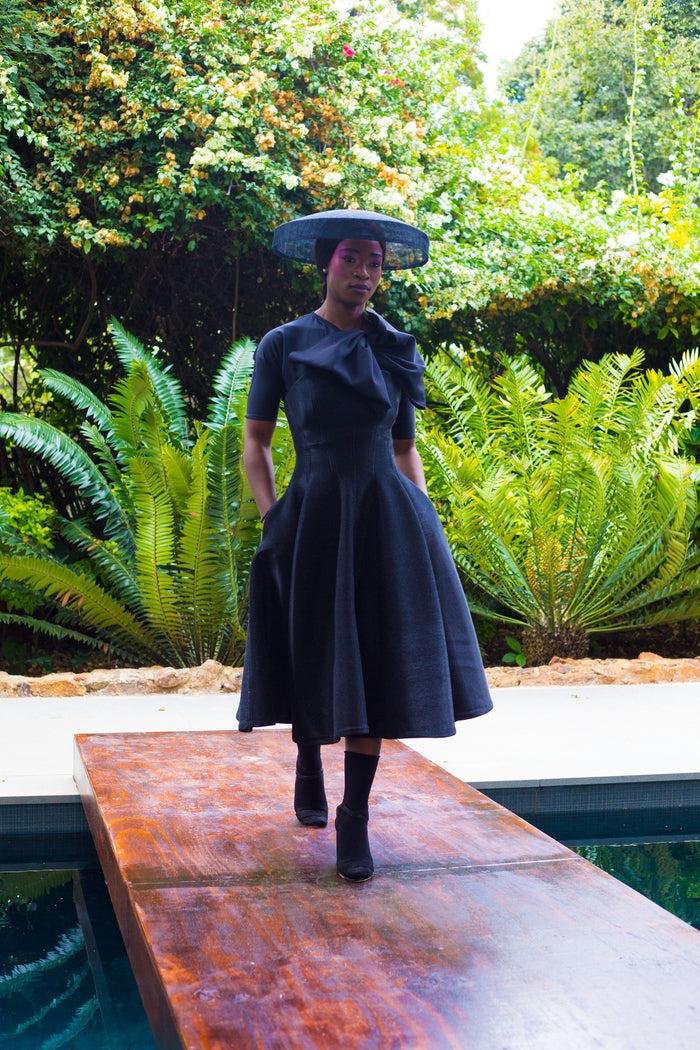 Erre Winter 2022 - Look 14 Yesterday Today & Tomorrow Bow Dress Set