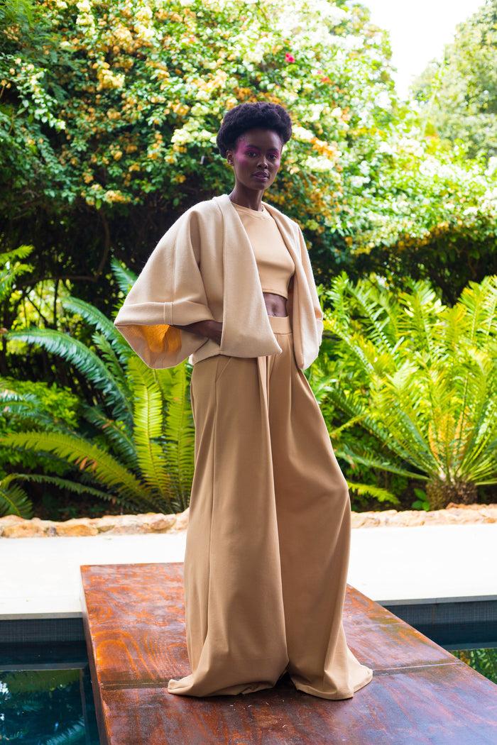 Erre Winter 2022 - Look 7 Banksia Cropped Melton Jacket