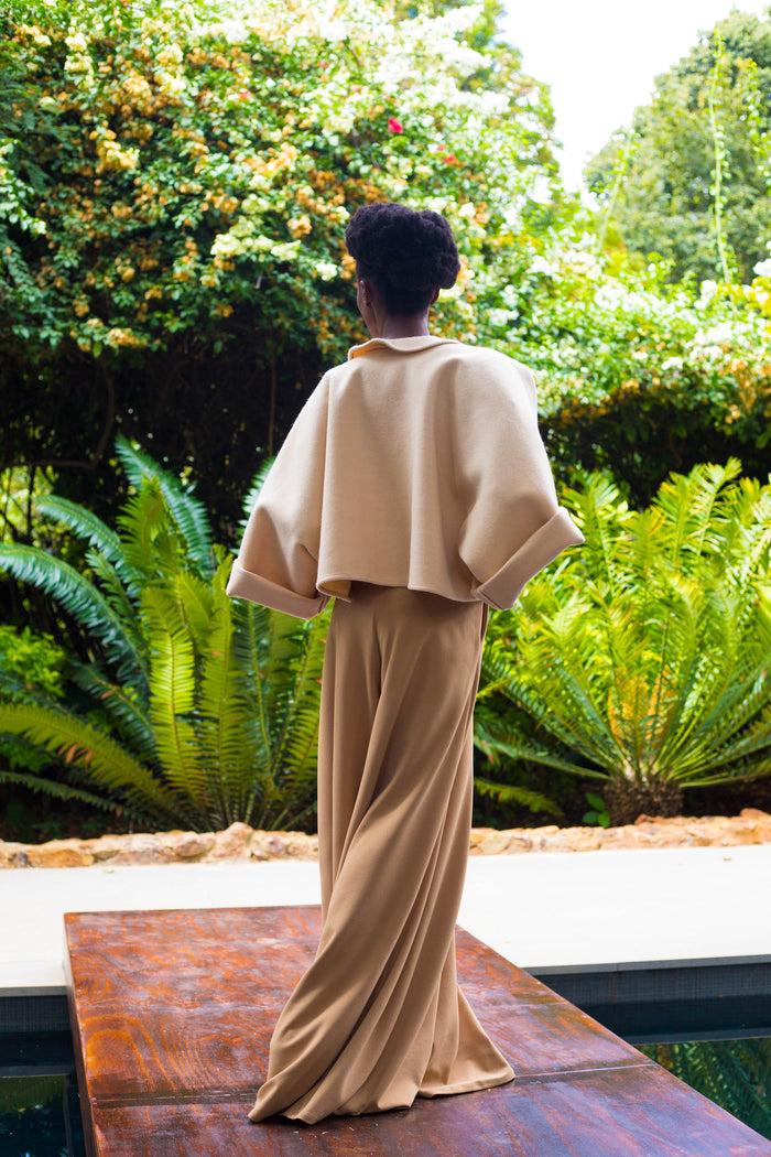 Erre Winter 2022 - Look 7 Banksia Cropped Melton Jacket
