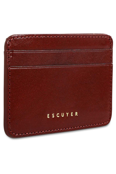 Escuyer Cardholder - Burgundy