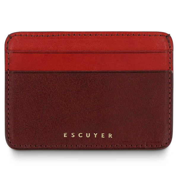 Escuyer Cardholder - Burgundy / Red